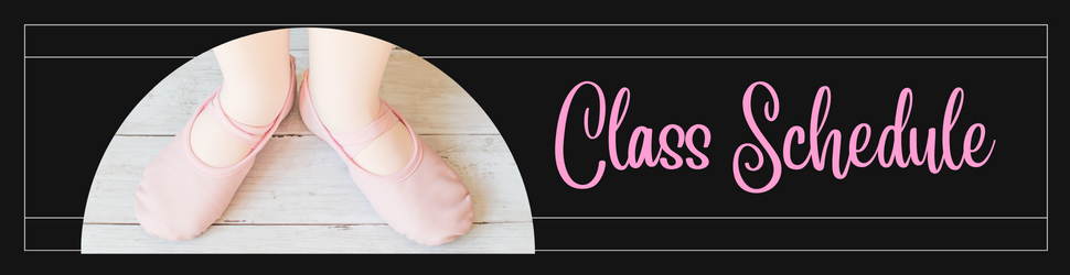 ballerina class schedule (Flyer (Landscape)) (Billboard Web Ad)